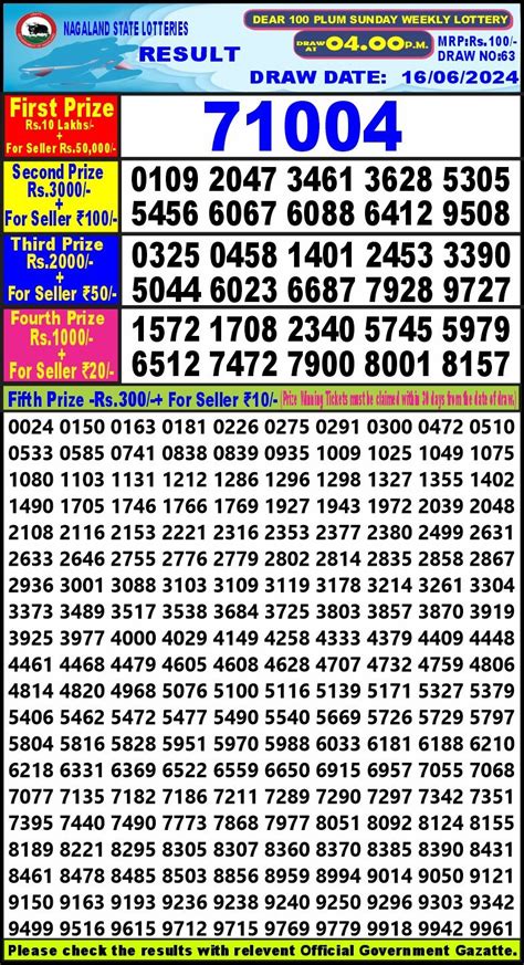 dear lottery result 4pm